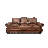 Weston Saddle Brown 91"W Sofa In 100% Top Grain Leather With 8 Way Hand Tied Coils-456299559-456299557