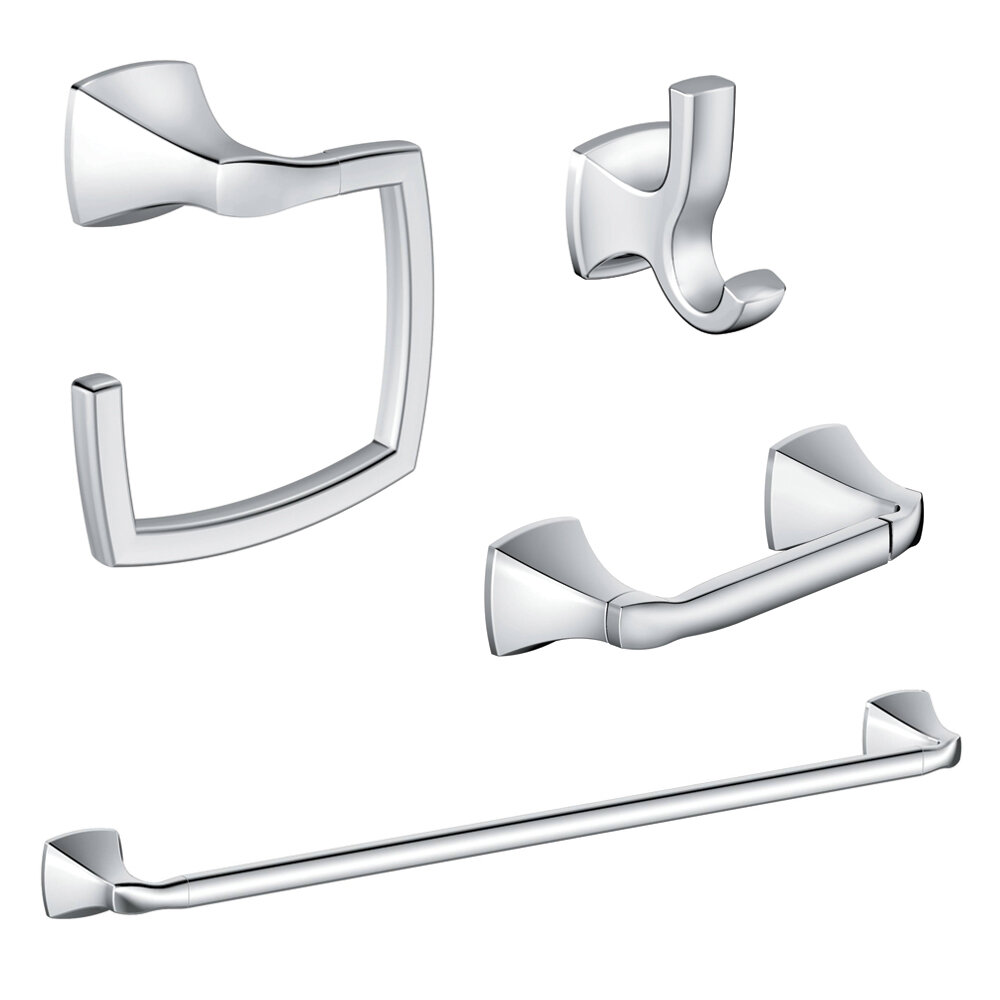 Moen Iso 4 Piece Bathroom Hardware Set & Reviews