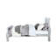 Très grand lit platine, matériau synthétique, 10 po, aspect épuré, sommier tapissier en bois, profondeur de 80 po, hauteur de 47 po, profil bas, rehausse l'apparence de la chambre à coucher-844138859-844138856
