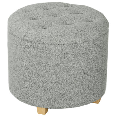 Wattsburg 45cm Wide Solid Colour Footstool Ottoman
