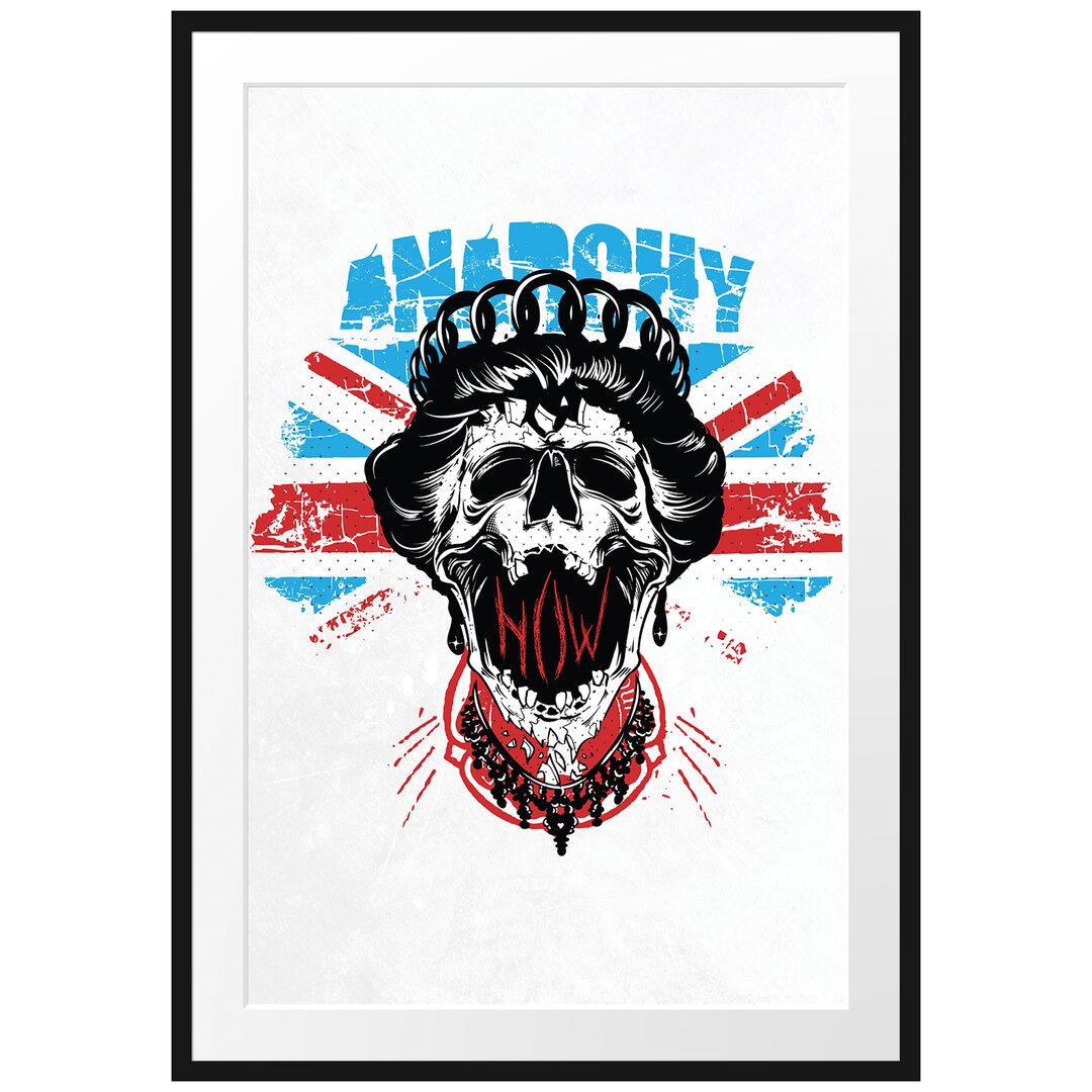 Gerahmtes Poster Anarchy Queen Light