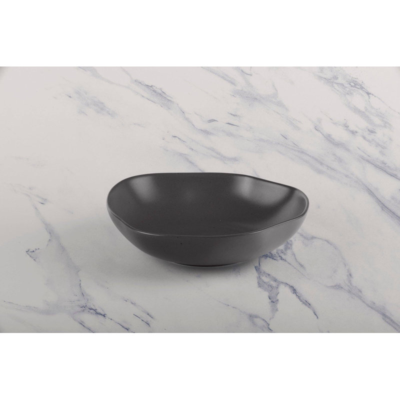 Bol empilable en porcelaine | Bol gris de 6,6 po