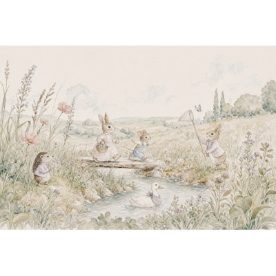 Papier peint lapin Woodland