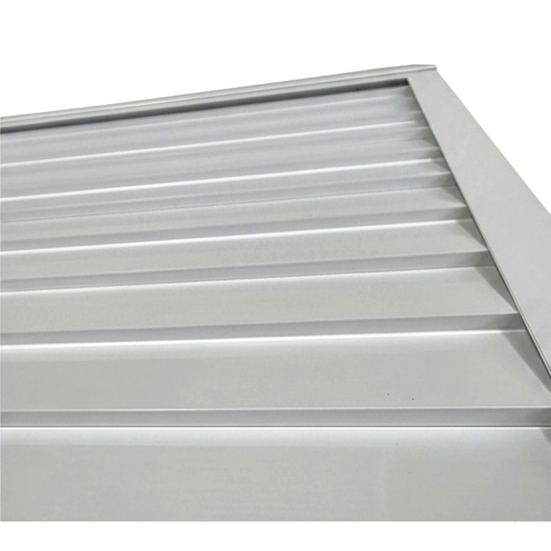 Auvent Ridge en métal 6,6 - blanc, L 24 po x P 78 po