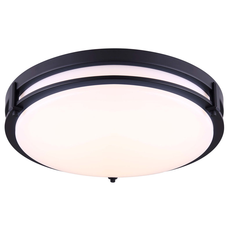 Gilda Acrylic LED Flush Mount, 4.25" H x 16" W x 16" D