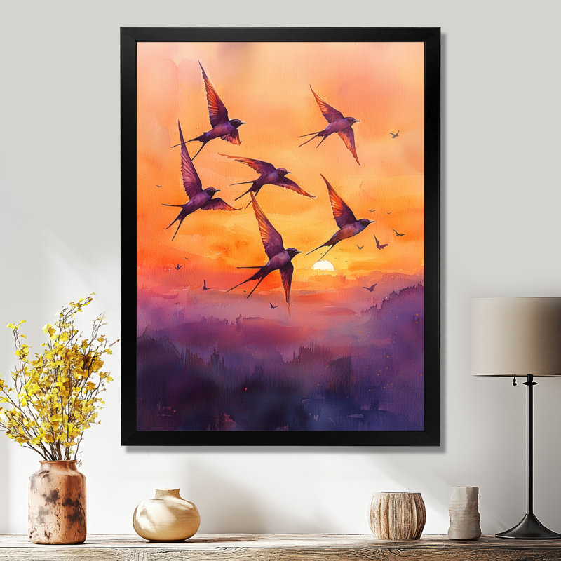 Harristown - Animals Wall Art, H 44 po x l 34 po, Noir, noir, noir, noir, Reproduction encadrée sans passe-partout