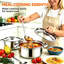 10 Piece Stainless Steel Cookware Set Cooking Pots & Pans-129577942