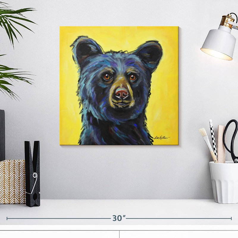 Crowle Black Bear Bernard, 16" H x 16" W