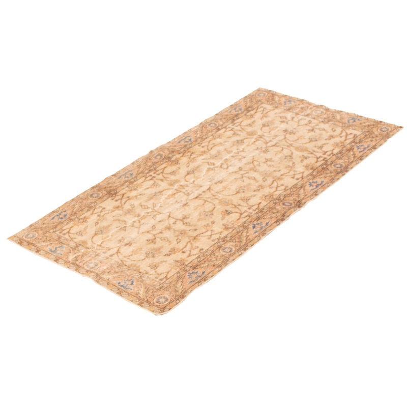 Tapis rétro kaki clair Treasie 3 pi 3 po x 6 pi 5 po