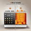 Grille-pain à écran tactile 4 tranches, grille-pain numérique intelligent en acier inoxydable 1800w avec deux commandes, 6 niveaux d'ombre