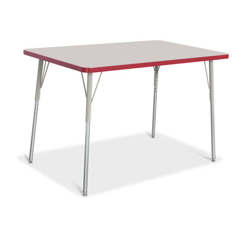 Tables d'activités Berries®, H 31 po x L 48 po x l 30 po, Adulte (24 po à 31 po ), Rouge