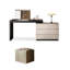 Coiffeuse avec miroir lumineux, 3 tiroirs, 1 chaise