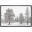 Givré hiver pin forêt sereine neige nature paysage Decor Illustration Art moderne photo-106068665-106068668