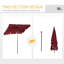 Parasol de jardin Arlmont & Co. 7X4ft