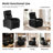 25.2" W Compact Ergonomic Massage Push-Back Recliner-1438641476