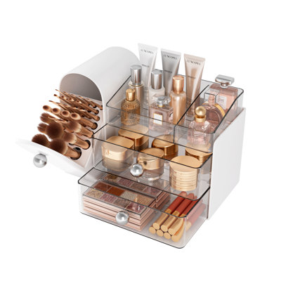 Organisateur de maquillage, blanc