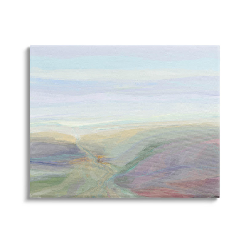 Doux vue aérienne, paysage naturel, art mural par Michael Tienhaara, L 20 po x H 16 po