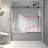 Matte Black 6063 Shower Panel - Door, 70Mm 304 Stainless Steel Pulleys, Nano Cleaning, Soft Closing Bathroom Enclosure With One Fixed & Sliding Large Adjustable Feature, Easy Stick -Proof Membrane,-124250080