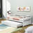 Ariaa Modern Twin Size Wood Daybed with Trundle-1965244060