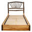 Lit plateforme Fireside Lodge Hickory Log Sunburst - très grand - ardoise-1717691972