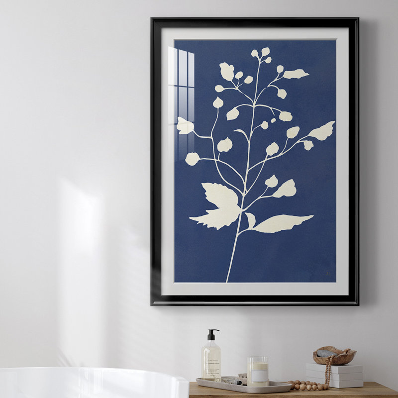 «Night Sky Silhouette II», reproduction encadrée de qualité supérieure - prête à être accrochée, Noir