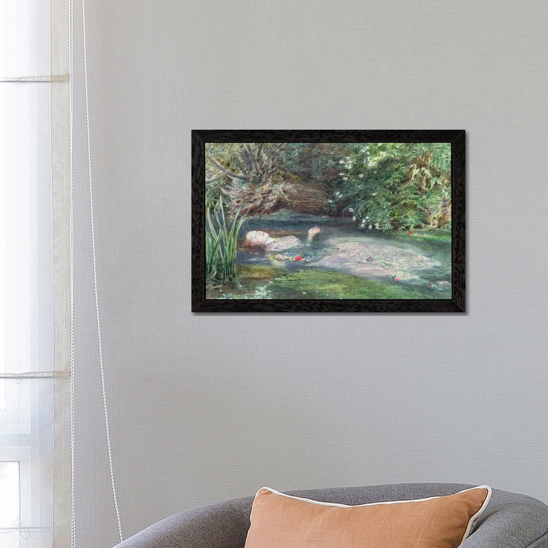 Ophelia by Sir John Everett Millais - Floater Frame Painting on Canvas