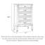 Commode d'appoint en acajou de style américain