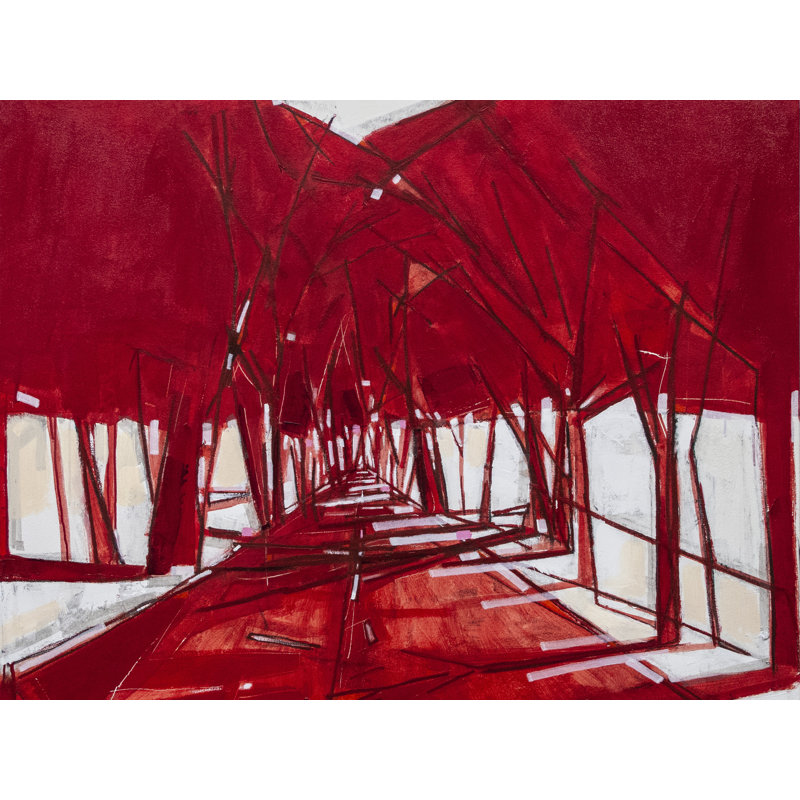 La 2 (Old Roads Series) par Carlos Davila Rinaldi - impression, H 25,25 po x l 31,25 po, Papier avec cadre noir