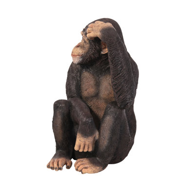 Chauncey the Confused Chimp Garden Monkey Statue