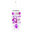  Natural Material 23.5 in. Multicolor Spring Round Capiz Jewel Chime