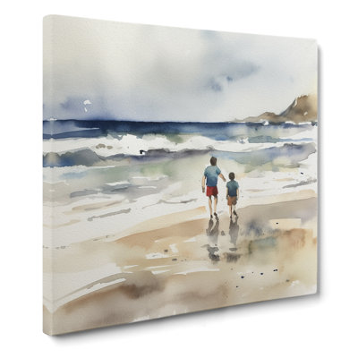 Beach Watercolour No.1 - No Frame Print