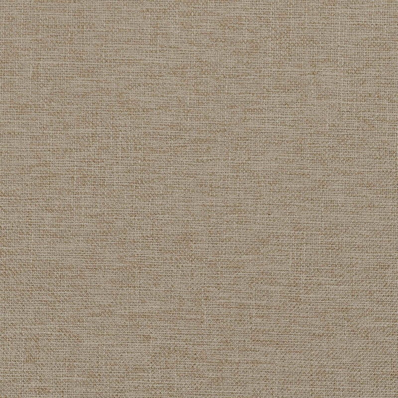 Anges Upholstered Barrel Chair with Ottoman, Tan Linen
