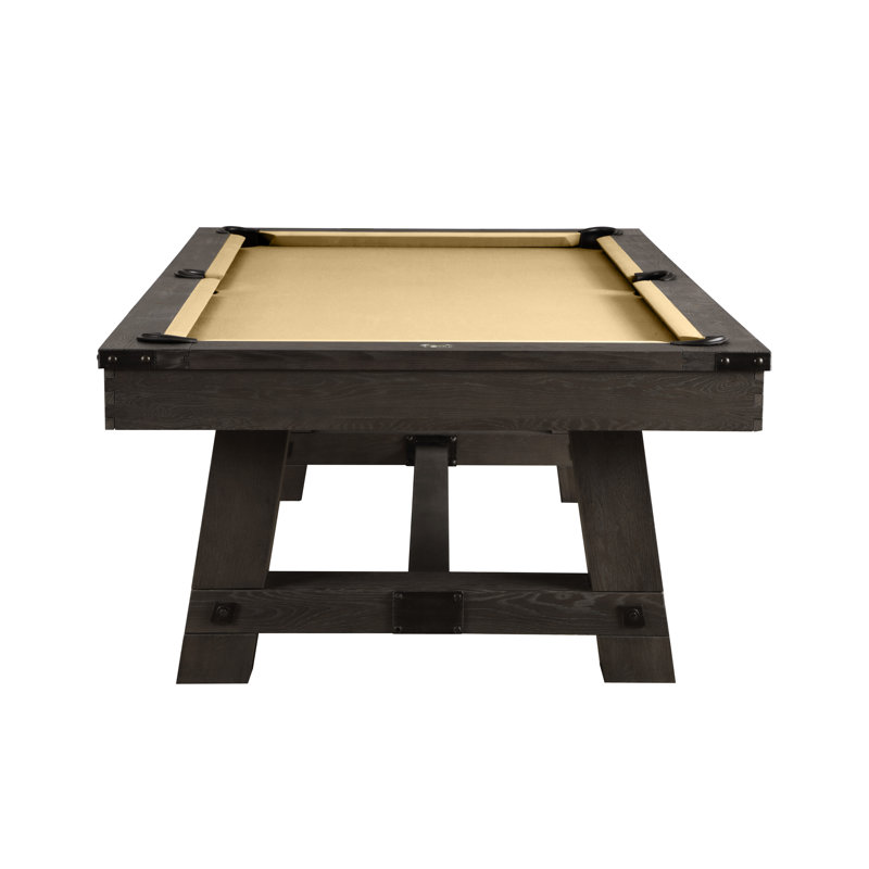 Yukon Slate Pool Table with Professional Installation Included, 7'5", Khaki, Weathered Fieldstone
