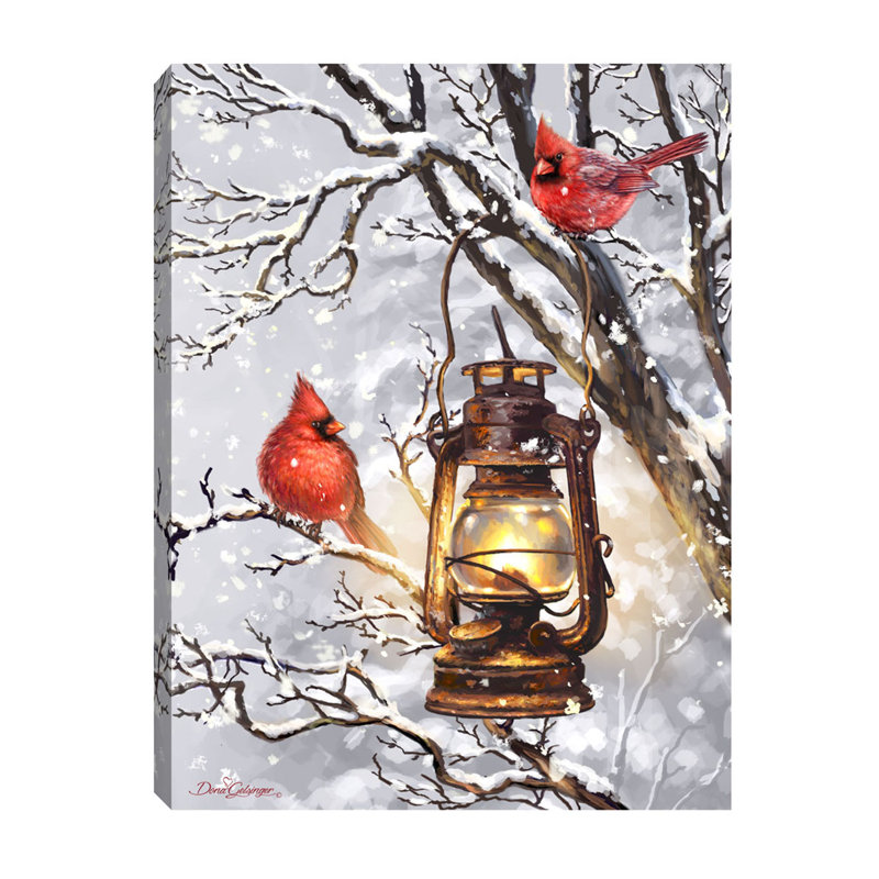 Toile Cozy Cardinals