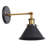 Cranmer 1 - Light Black/Gold Shade Classic Swing Arm Wall Sconces-380871212-380871213