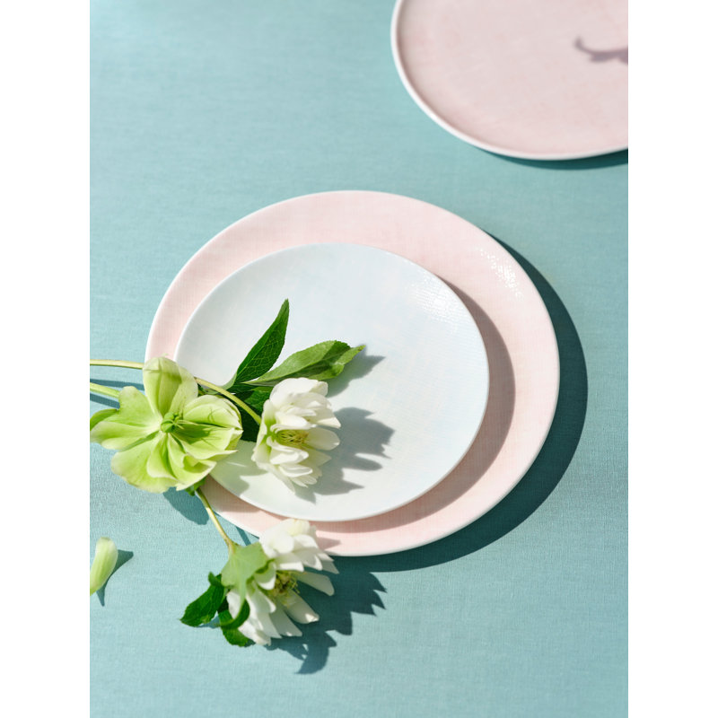 Assiette 6 po Yeon, Rose
