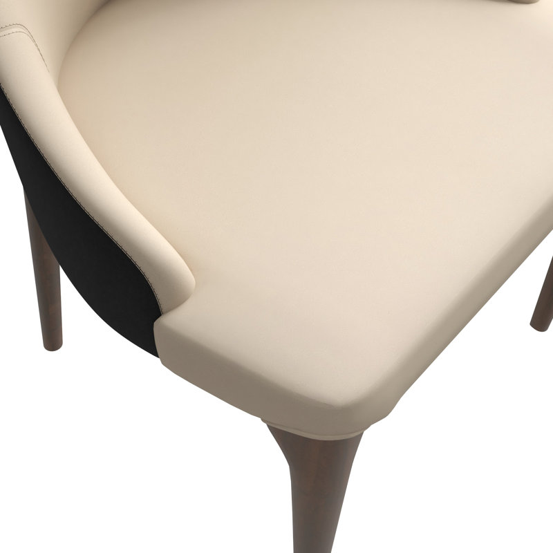 Chaise de salle à manger à haut dossier Chee, Noir, noir, noir, noir