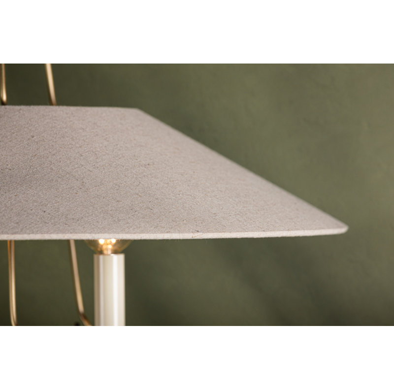 3 - Light Dimmable Round / Oval Chandelier, Patina Brass