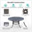 Round Dining Table, Dark Lava Bronze