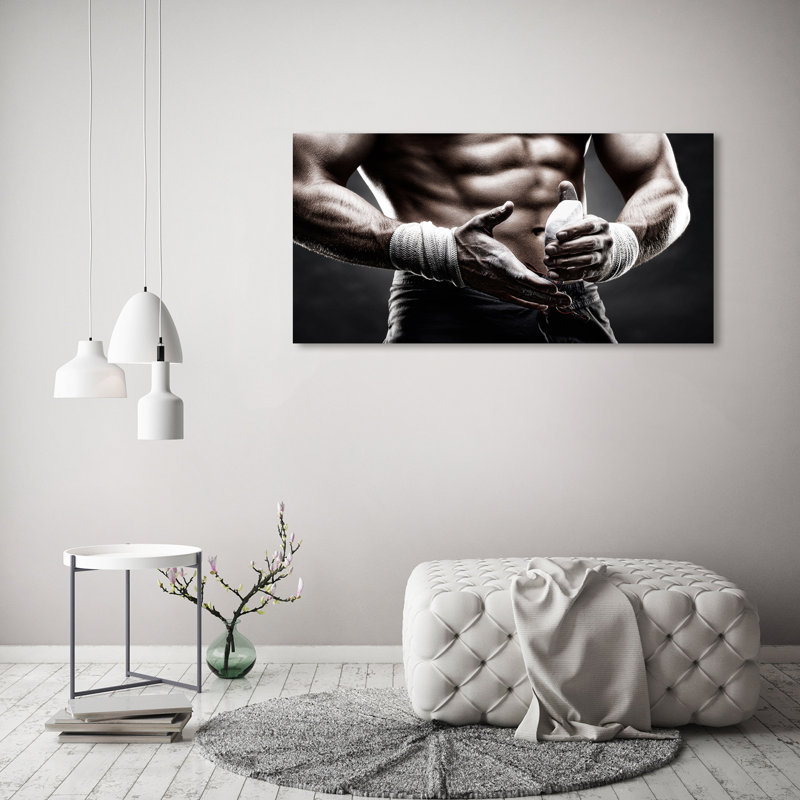 Muscle Building - Wrapped Canvas Print