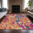 Machine Washable Indoor/Outdoor Xhevrie Blush Rug-112171437