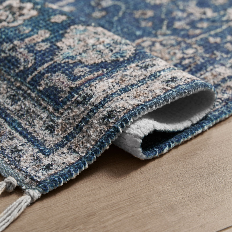 Jessica Simpson Cedarlyn Machine Washable Chenille Chindi Fringe Rugs 1-Piece, Runner 2'2" x 8'6"