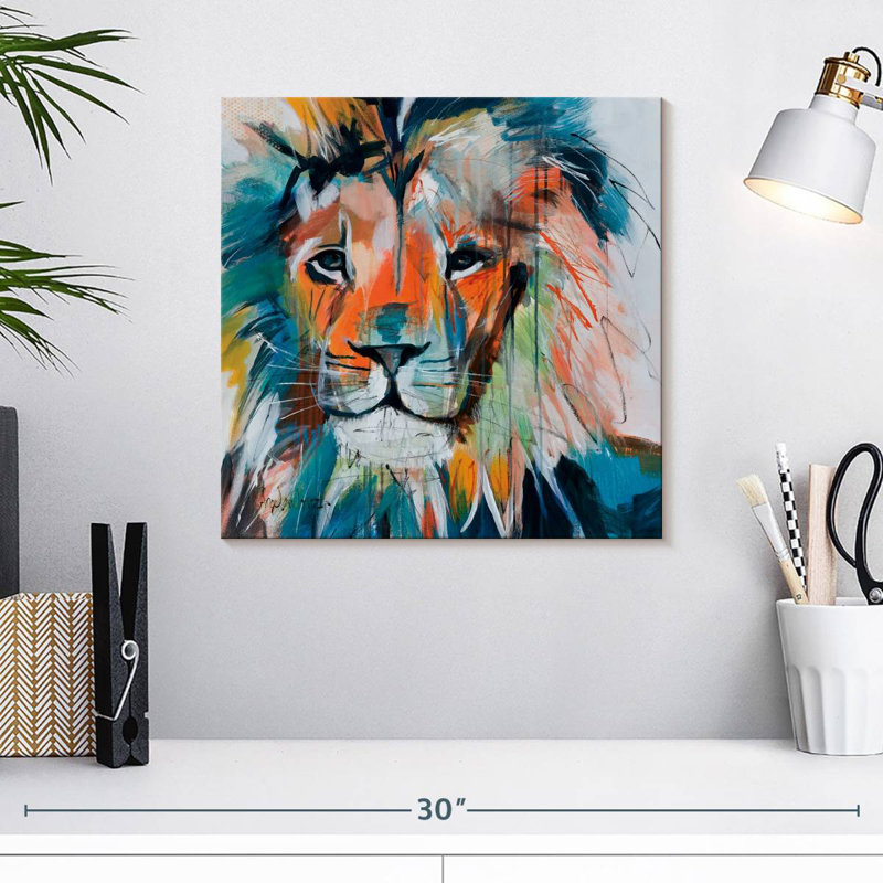 Crowle Do You Want My Lions Share, 16" H x 16" W