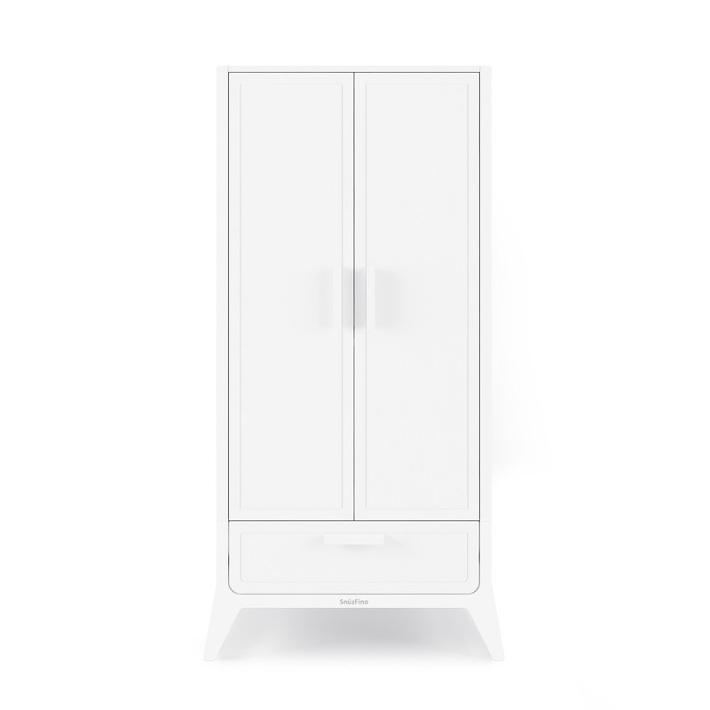2 Door Wardrobe, White