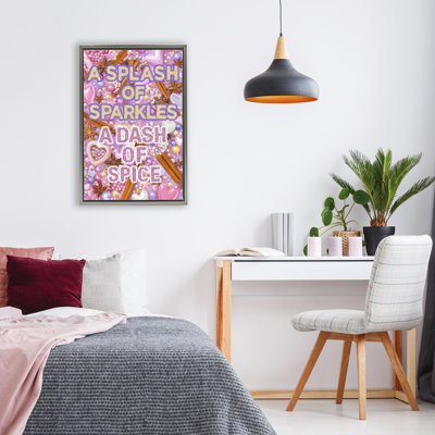 Splash of Sparkle Dash Of Spice Floating Frame, design by Jess Stempel