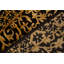 Hand-Knotted High-Quality Black and Gold Area Rug
