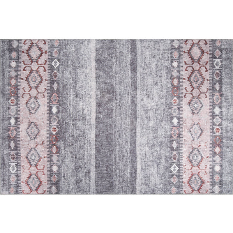 Premium Machine Washable Carpet, 4.6 x 6.2 Feet, 100% Polyester, 1850 g/m² | Pile Height: 0.2 Inches | Eco-Friendly Recycled Poly Cotton Underside | Perfect for Living Room, Bedroom, and High-Traffic Areas