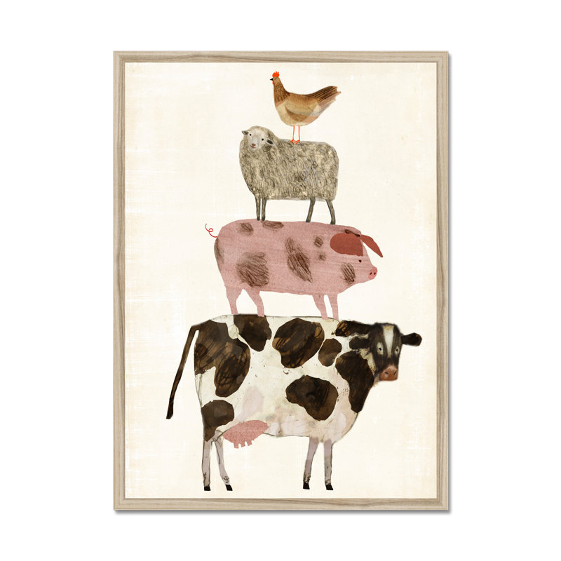 Barnyard Buds IV by Victoria Borges - Wrapped Canvas Painting Print, Natural Wood Framed Paper Print, 95cm H x 65cm W