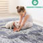 Tapis médaillon 8X10 crème et bleu-451068301