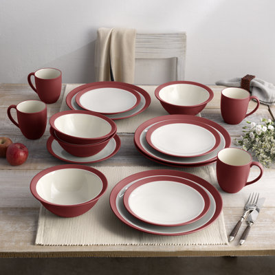 Noritake Colorwave 16-Piece Curve Dinnerware Set, Service for 4